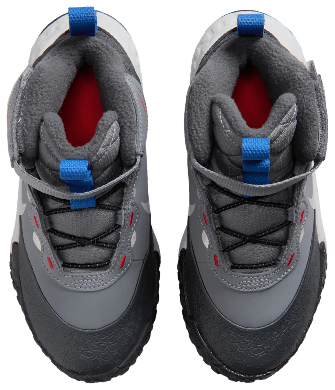 Детские ботинки для мальчиков с флисовой подкладкой Nike Terrascout, Anthracite Cool Grey Pure Platinum — фото 4