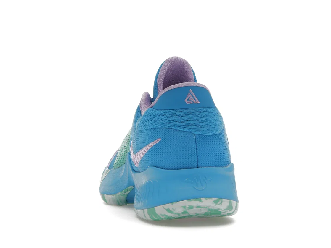 Детские кроссовки для баскетбола Nike Zoom Freak 4 Birthstone (GS) Nike, Laser Blue/Light Menta/Glacier Blue/Lilac — фото 4