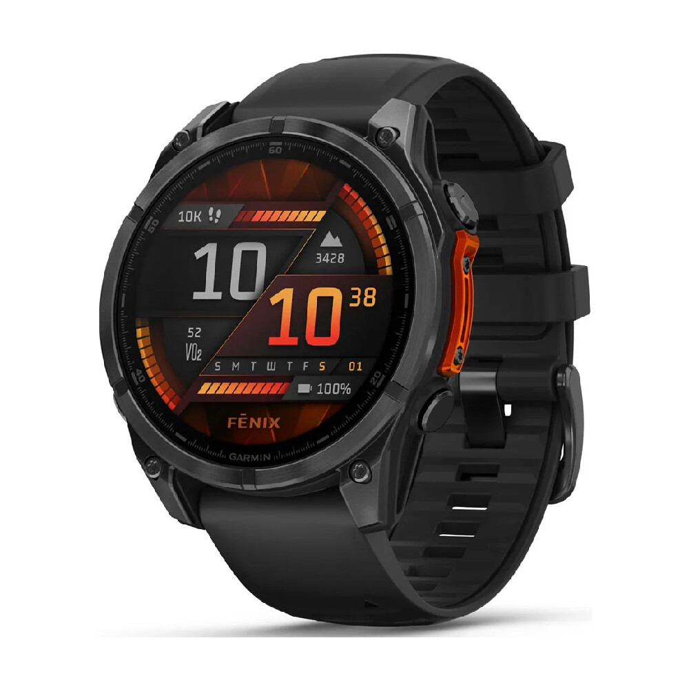 

Умные часы Garmin Fenix 8, 47 мм, AMOLED 1.4", Wi-Fi, темно-серый