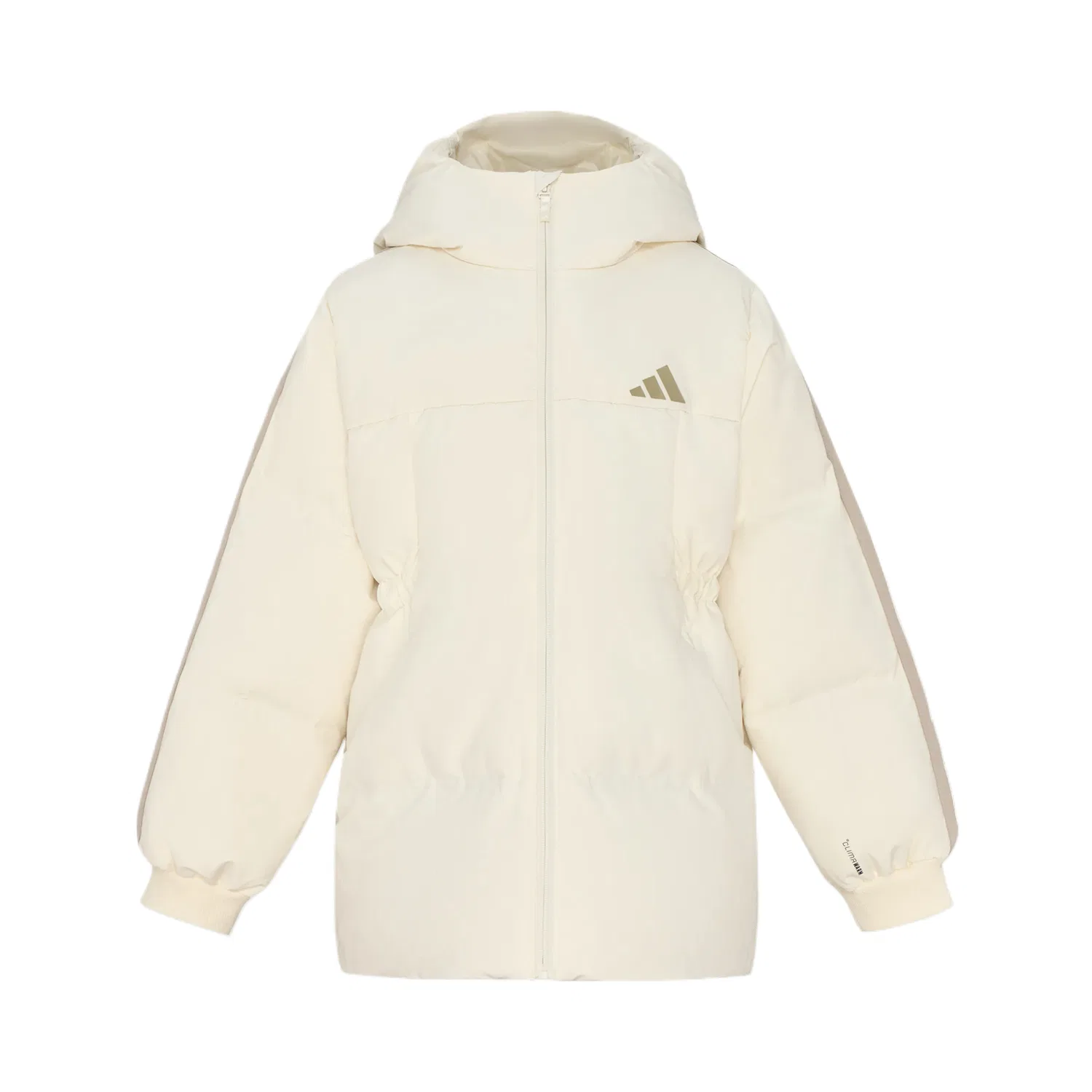 Детская куртка на пуху с капюшоном Adidas, Ivory