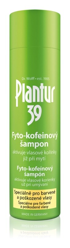 

Шампунь с кофеином для окрашенных и поврежденных волос Plantur 39