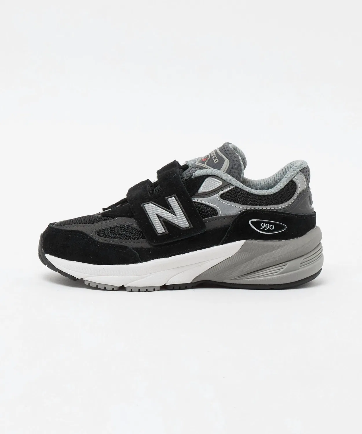 Детские кроссовки с липучкой PV990 New Balance, Black
