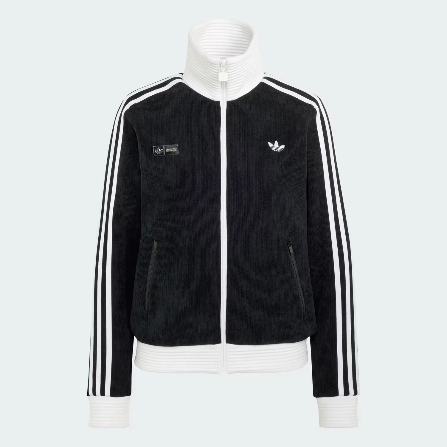 Женская олимпийка прямого кроя Jennie Fan OG Track Top Adidas Originals, черный — фото 3