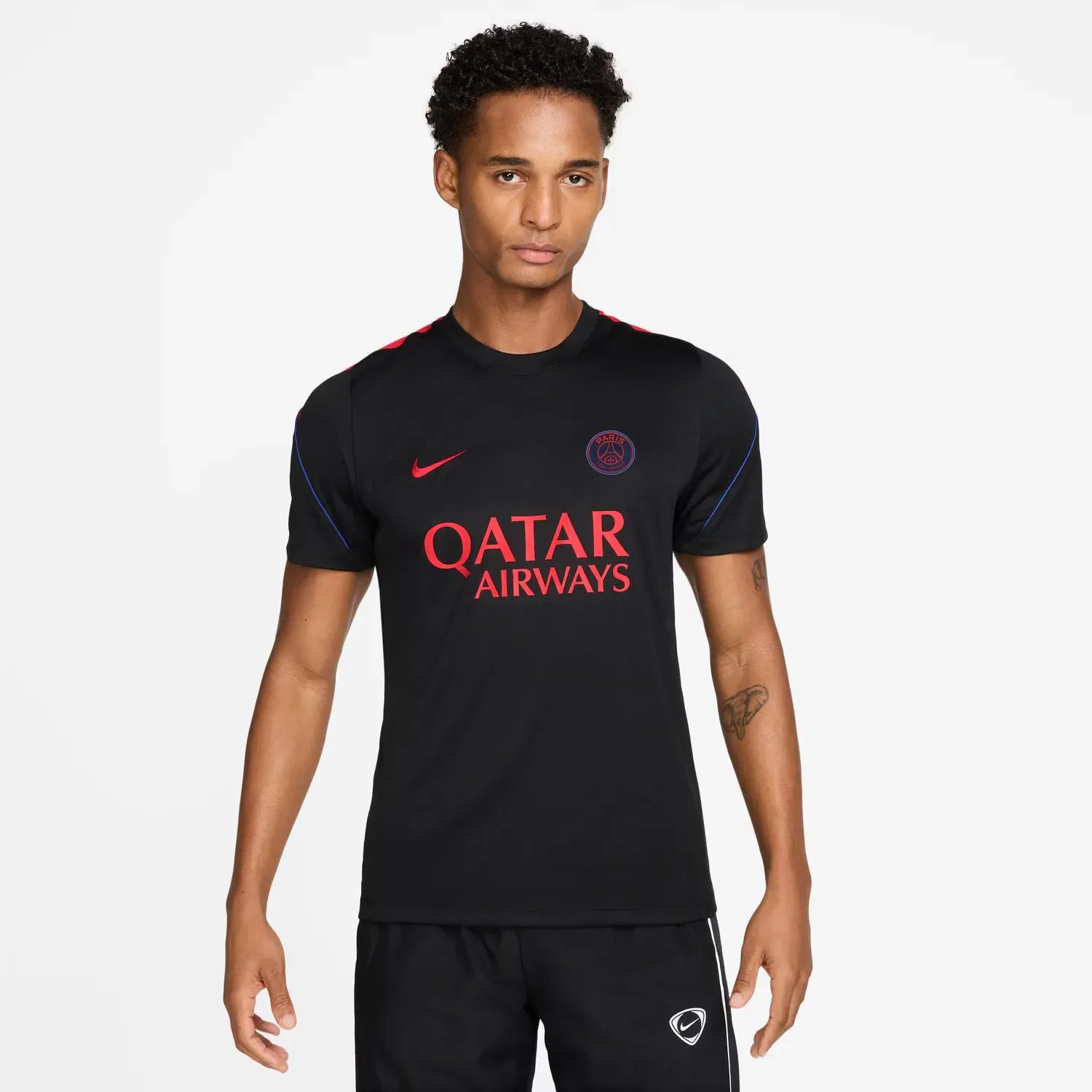Мужская футболка с длинным рукавом PSG Paris Saint-Germain FC 2026-2027 Dri-FIT Strike Nike, Negro