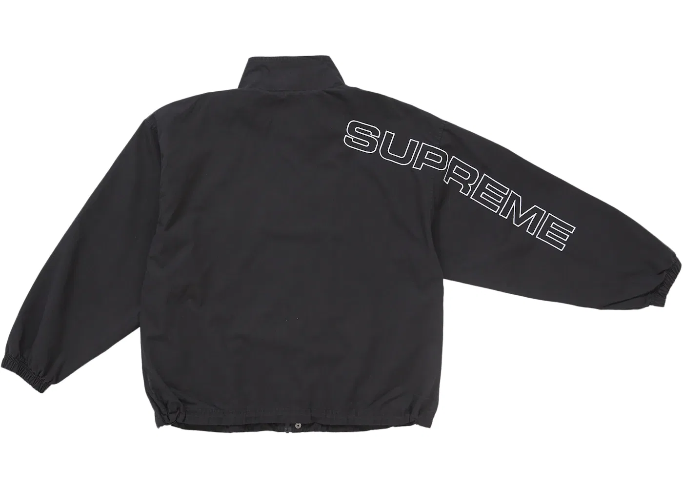 Мужская куртка из рипстопа с вышивкой Supreme, Черный — фото 3