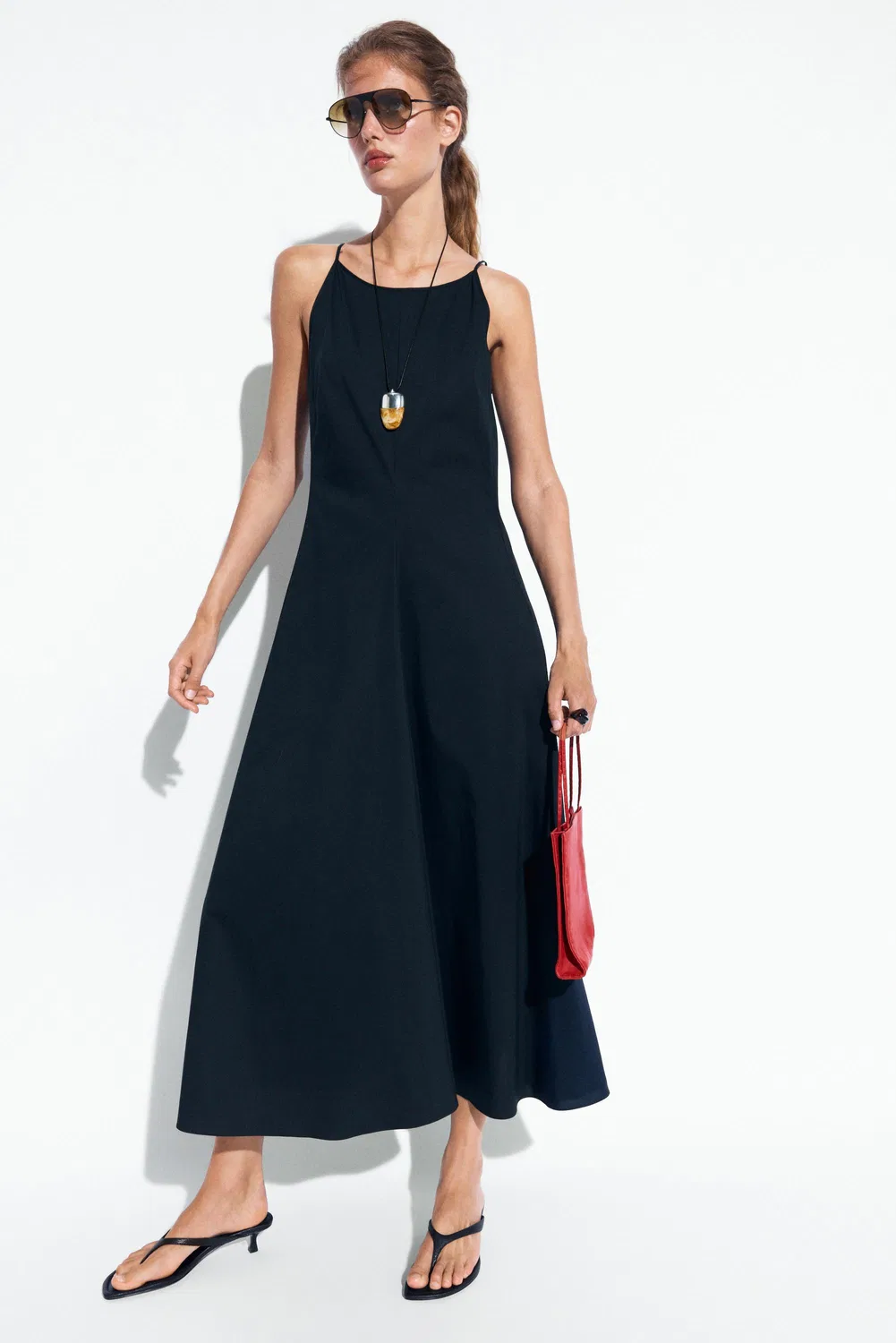 Платье Massimo Dutti, повседневное, синее