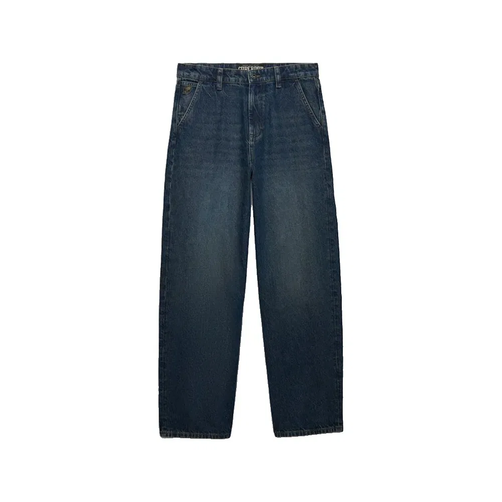 Мужские джинсы свободного кроя Oversized Rigid Washed Superdry, Blue — фото 3
