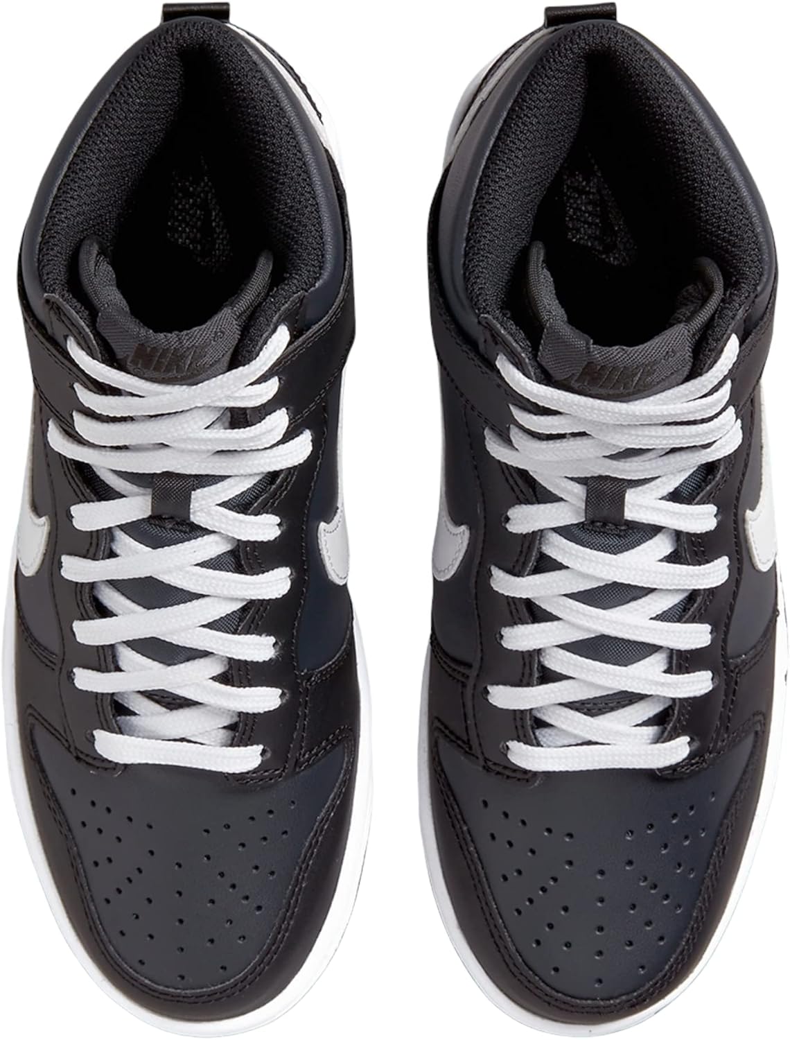 Детские кроссовки Nike Dunk High (Gs) унисекс, белый/черный — фото 4