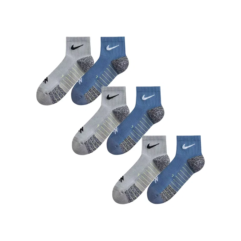 Носки Nike, 2 пары, для подростков, серый/темно-синий