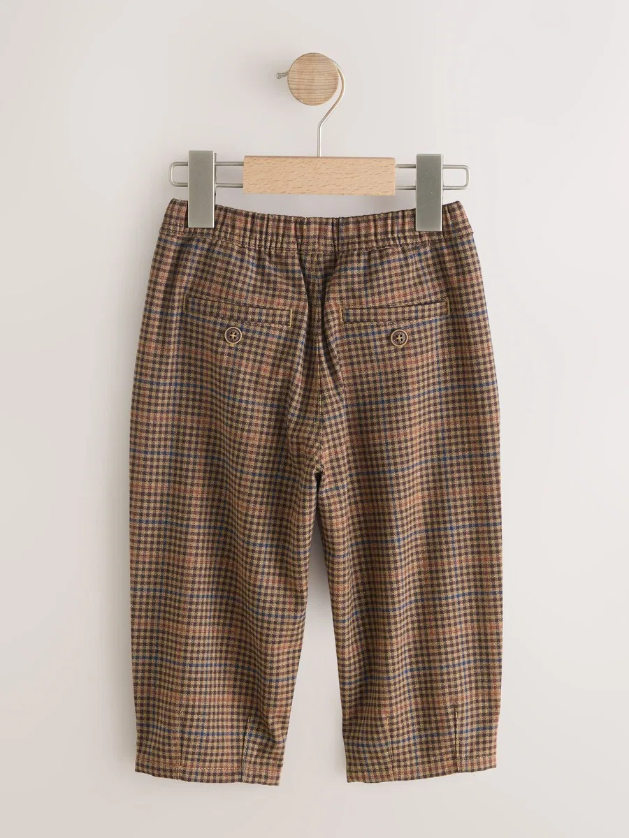 Брюки Next Barrel Pants 'Cosy Smart' в шоколадном цвете — фото 3