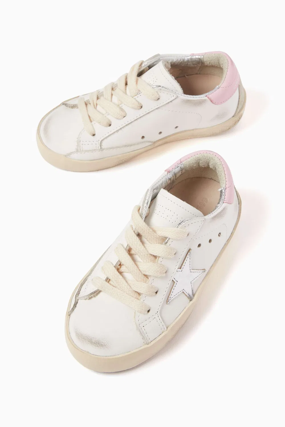 Кроссовки низкие кожаные Classic Old School Low-top Sneakers GOLDEN GOOSE — фото 4