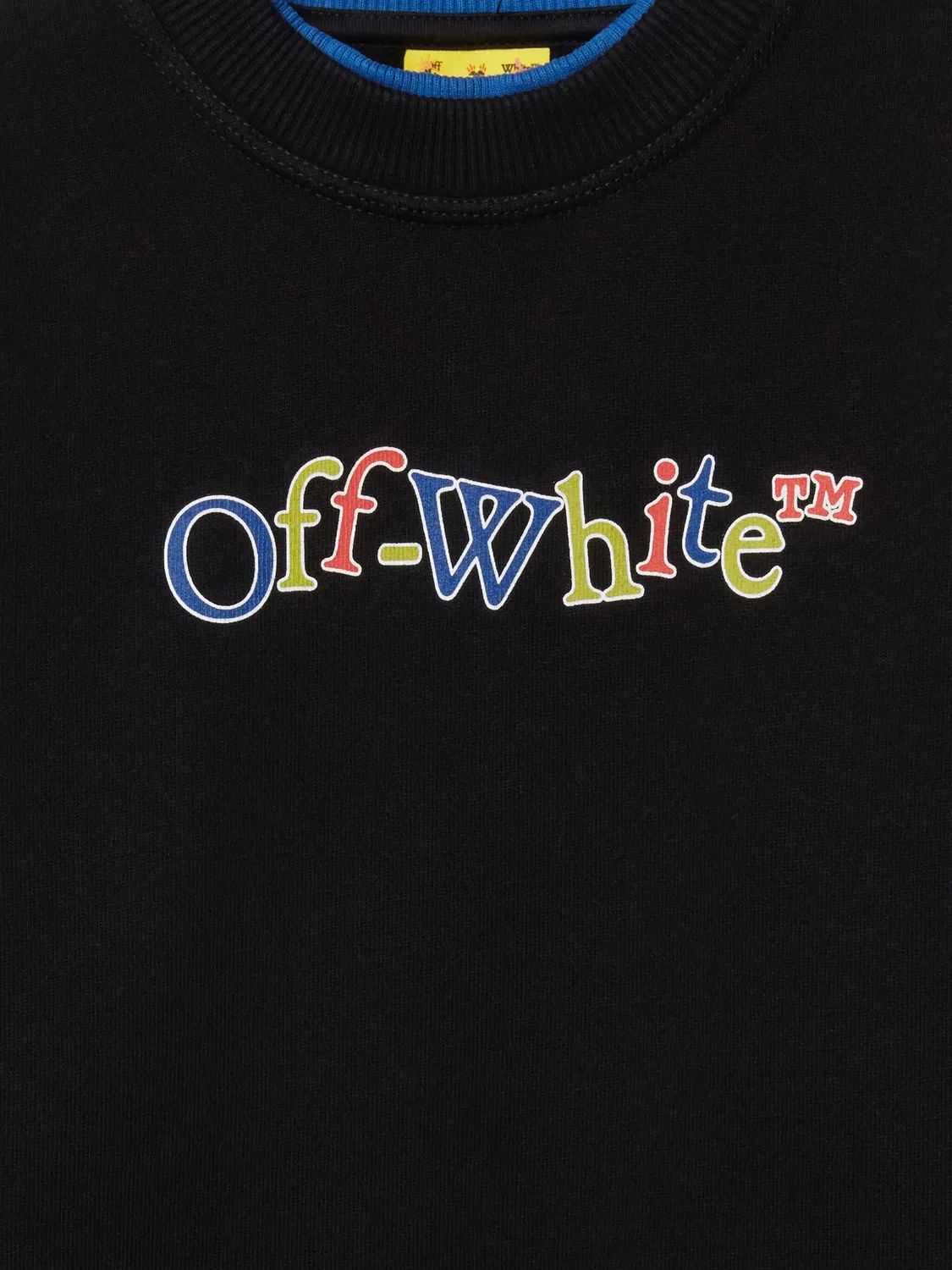 OFF-WHITE Свитшот Bookish Crazy черный — фото 2