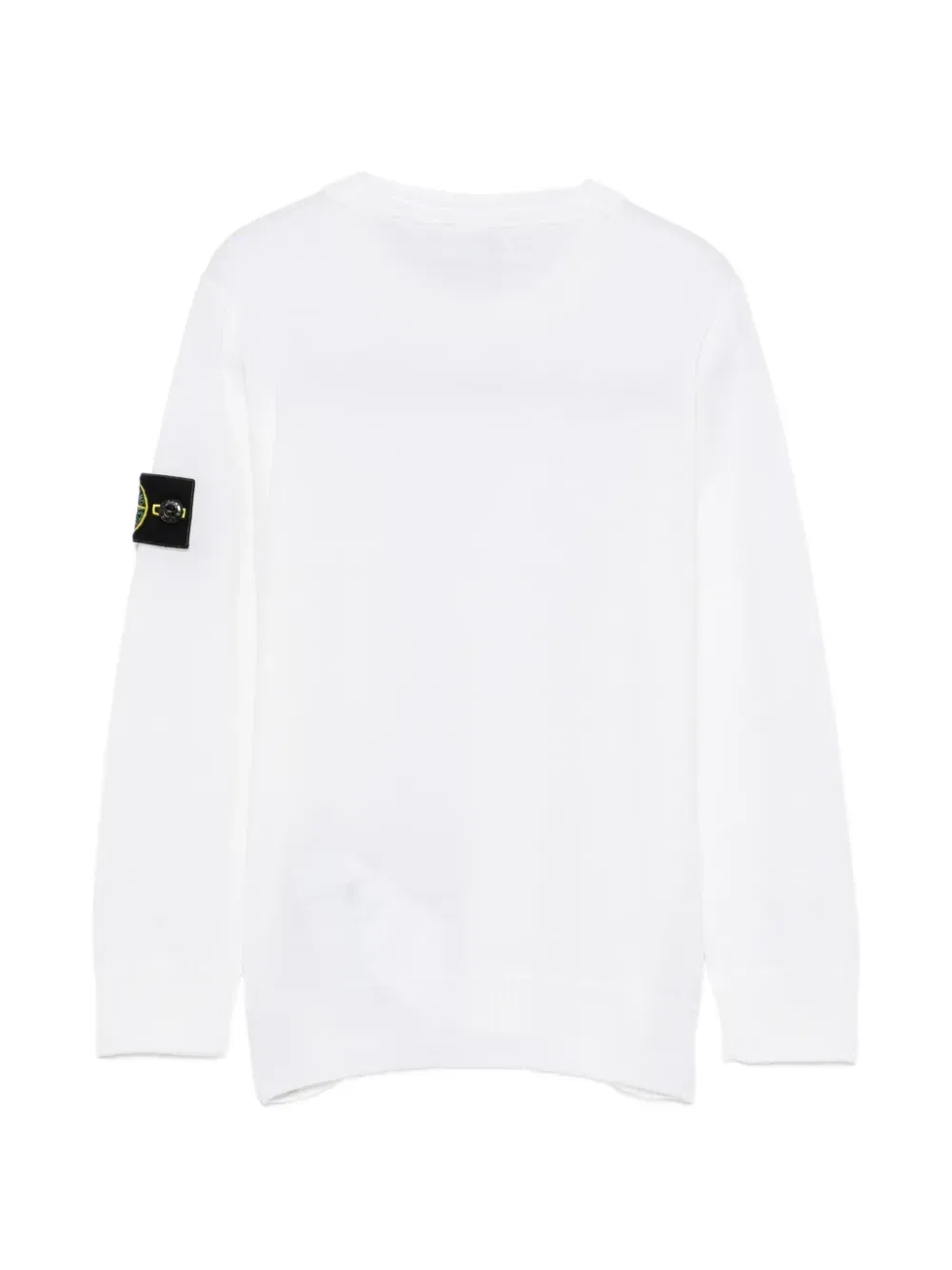 Свитер с эмблемой-компасом Stone Island Junior, белый — фото 2