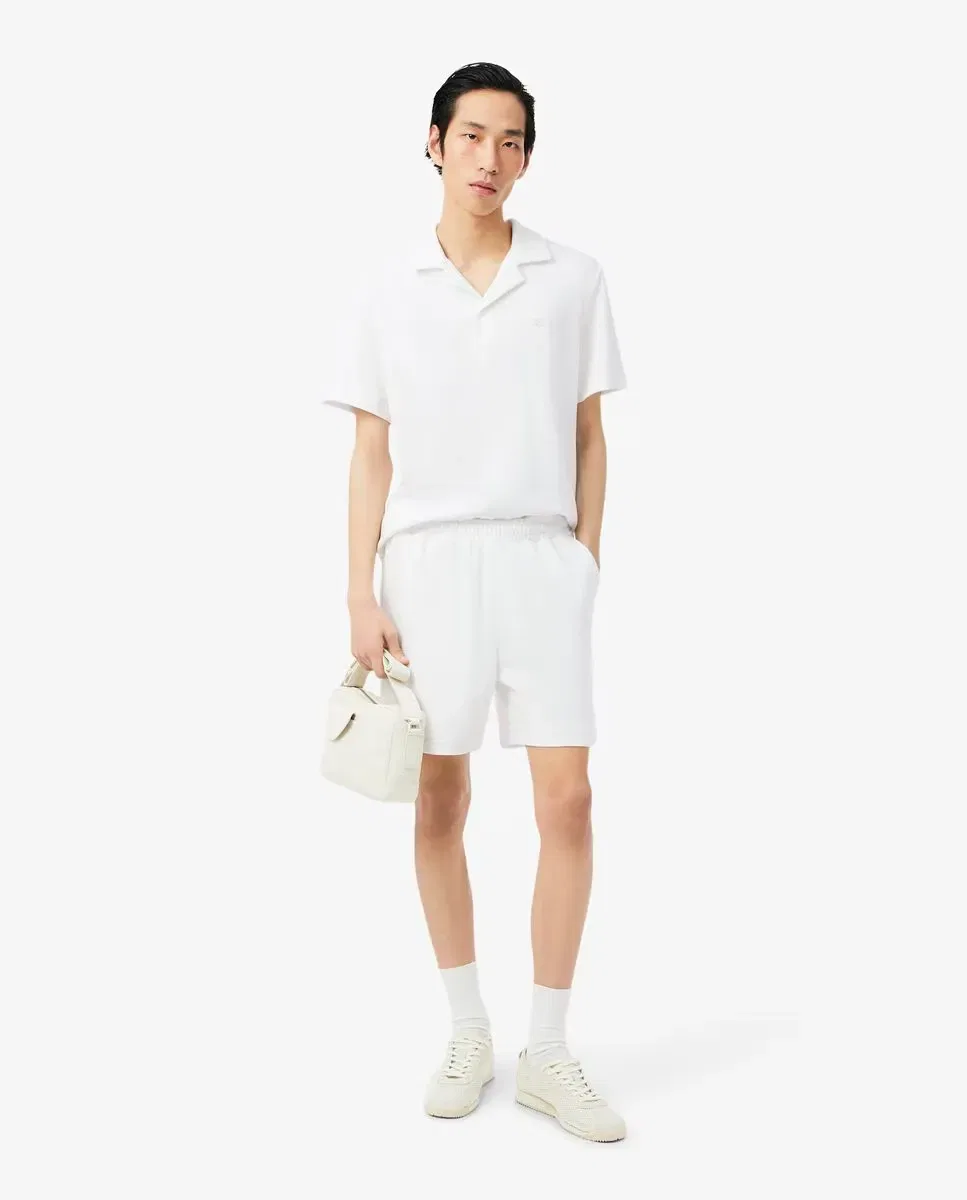 Мужские шорты из фактурного трикотажа Lacoste, Blanco