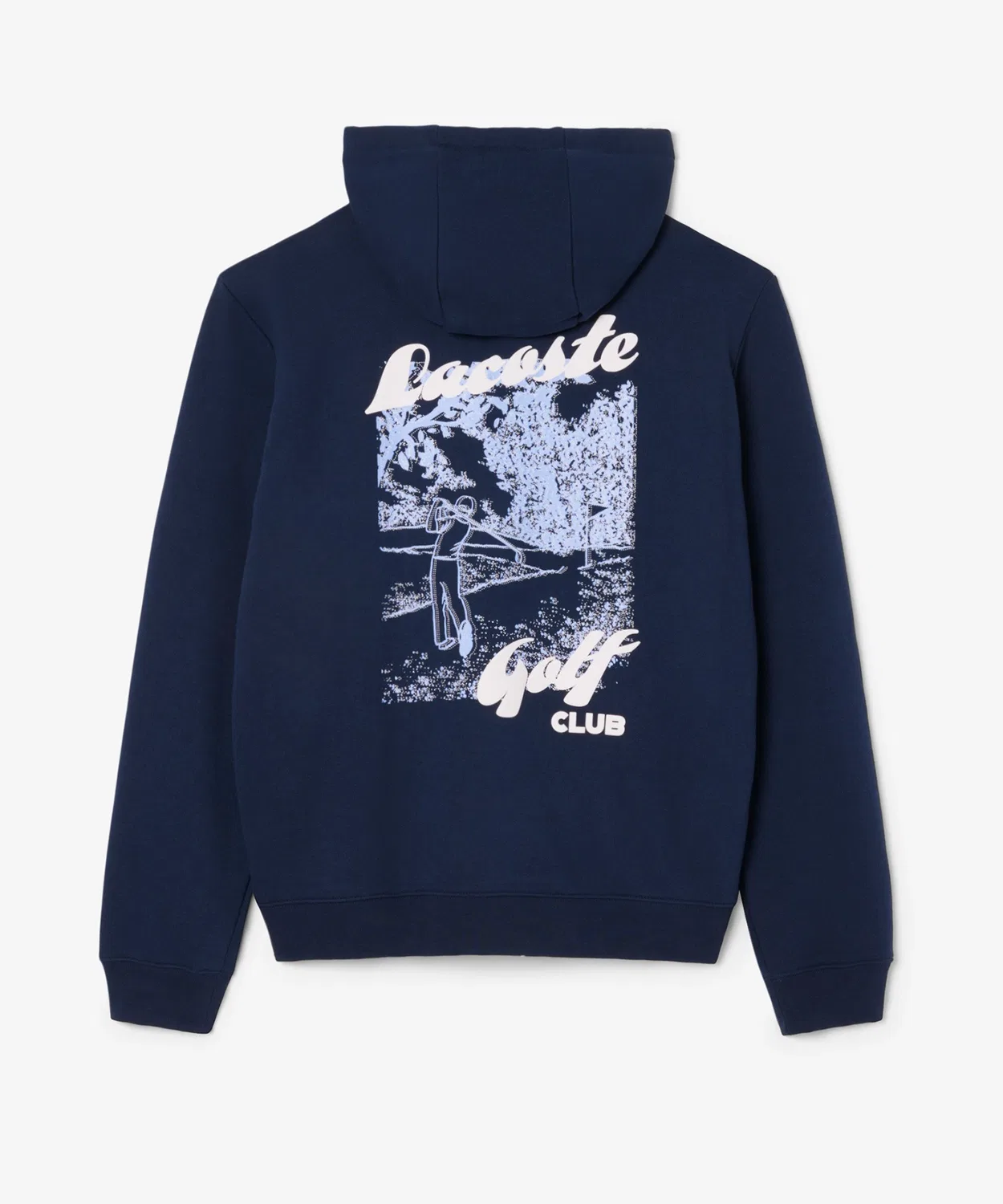 Мужской худи с длинным рукавомPlayer Back Print LACOSTE, Navy