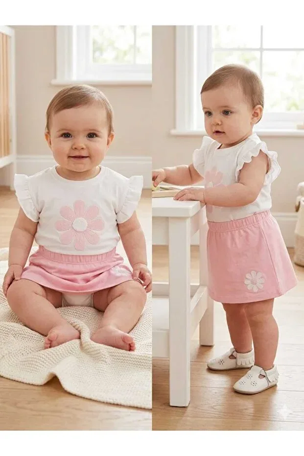 Детский комплект для девочек с длинным рукавом Melay Kids Store, Pink