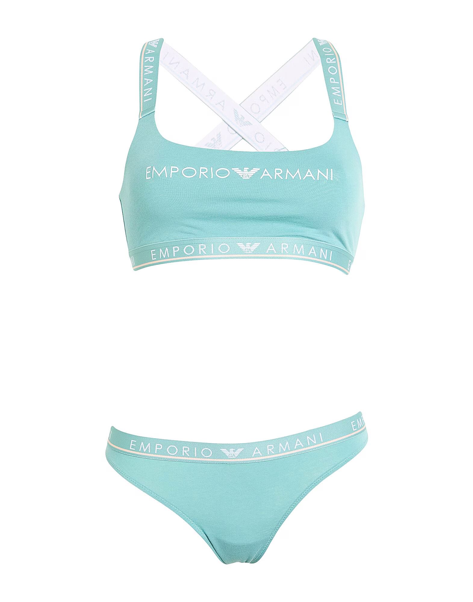 

Комплект нижнего белья Underwear Giorgio Armani, бирюзовый