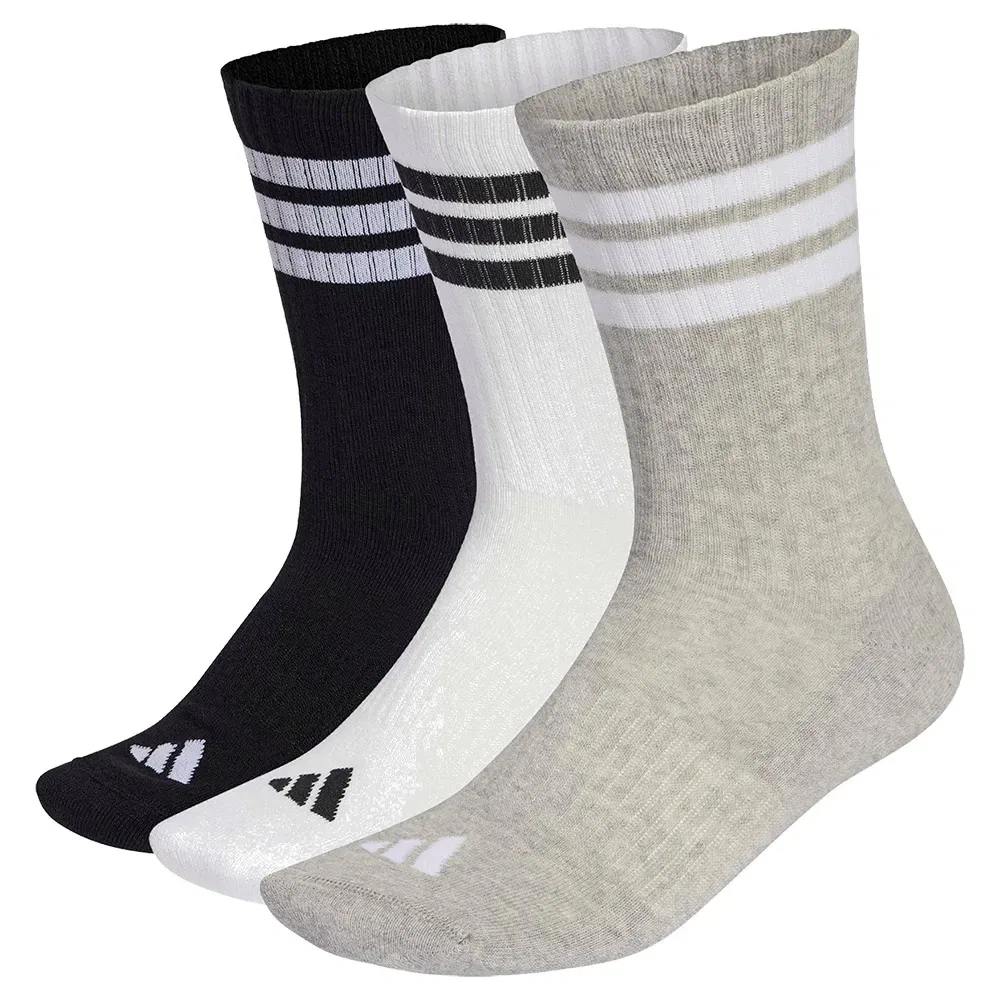 Носки спортивные Adidas 3 Stripes Cushioned Sportswear 3 пары, мультиколор