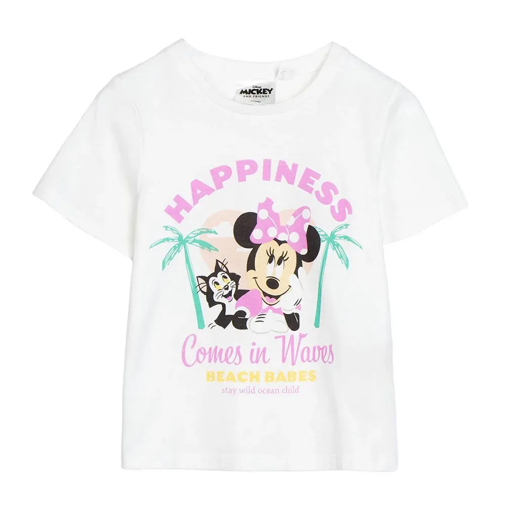 Детская футболка для девочек с принтом Minnie Mouse Disney, White