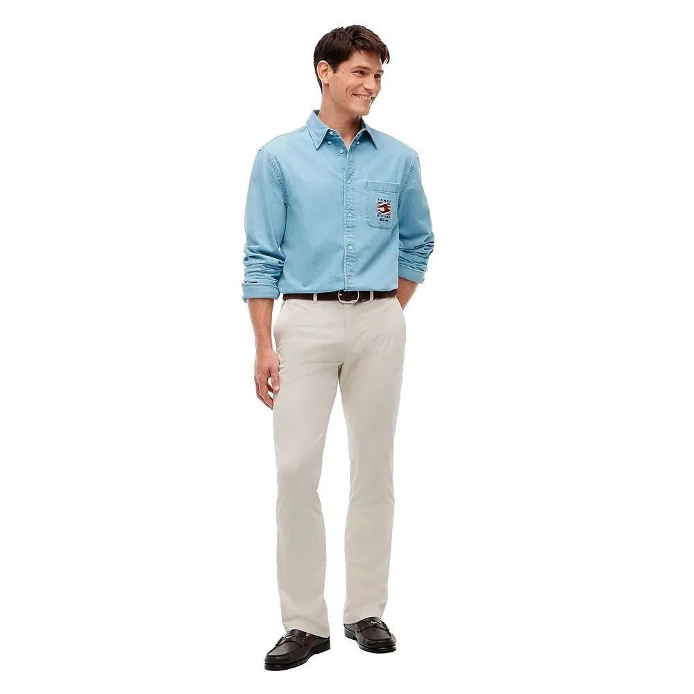Чиносы Core Denton Essential Tommy Hilfiger, белый — фото 4