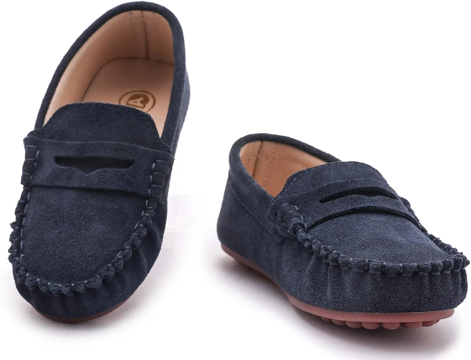 Детские лоферы из замши DADAWEN, Blue