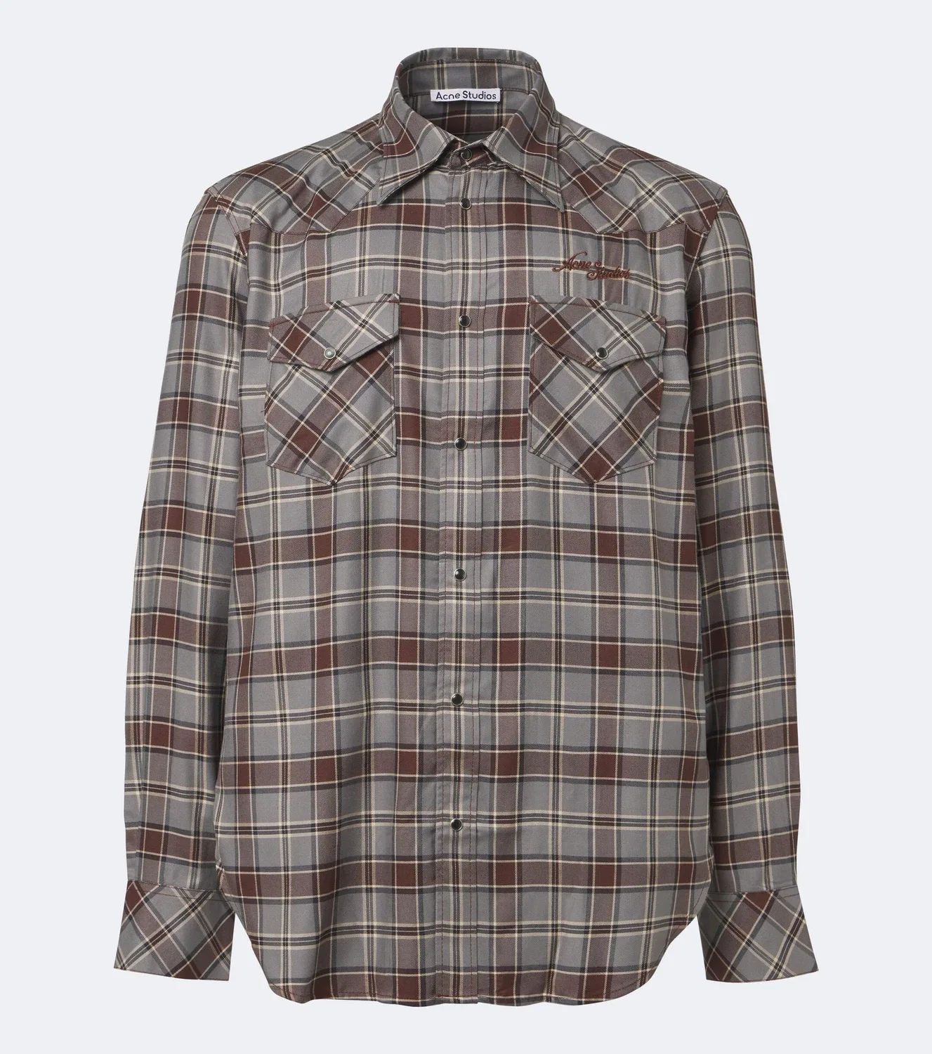 Рубашка из фланели в клетку Surrow Acne Studios, мультиколор