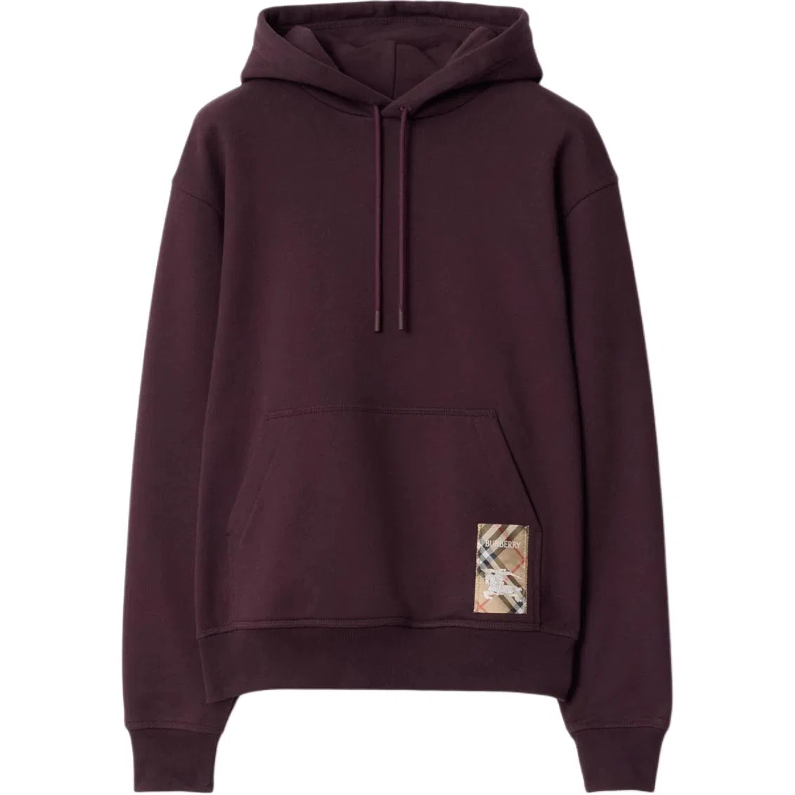 Мужской худи Burberry Check-Label Cotton