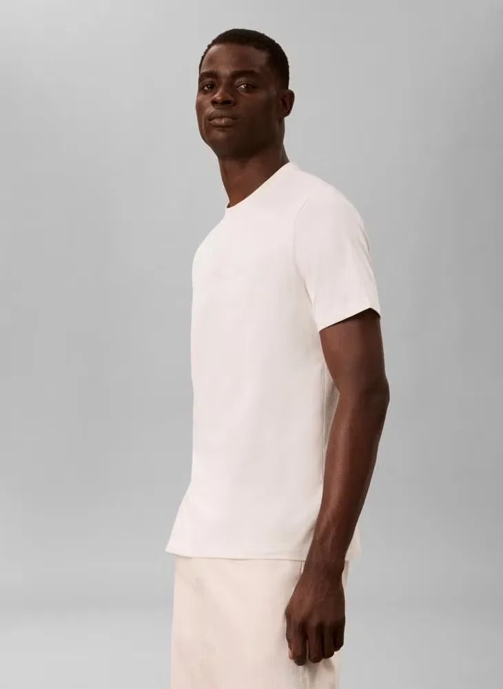 Футболка с принтом и логотипом, графическая модель, Calvin Klein, белый — фото 3