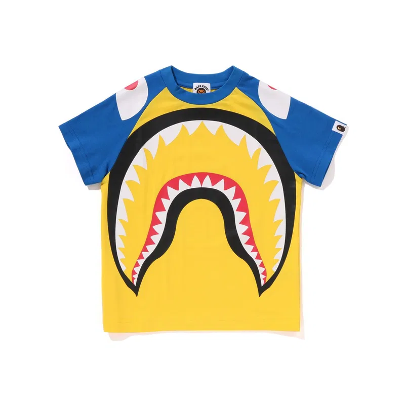 Детская футболка с круглым вырезом Pre School T Shirts A BATHING APE, Gray Gyx — фото 2