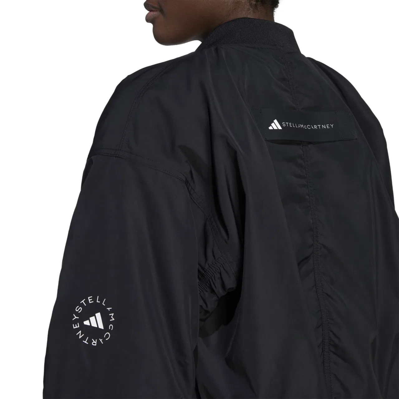 Женская бомбер-куртка Sportswear Woven Stella McCartney Adidas, черный — фото 4