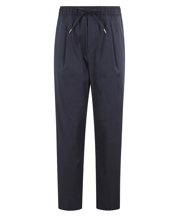 

Укороченные брюки из голубого хлопкового поплина Briglia, синий