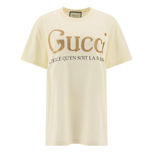 

Футболка flash printing short sleeve white Gucci, белый
