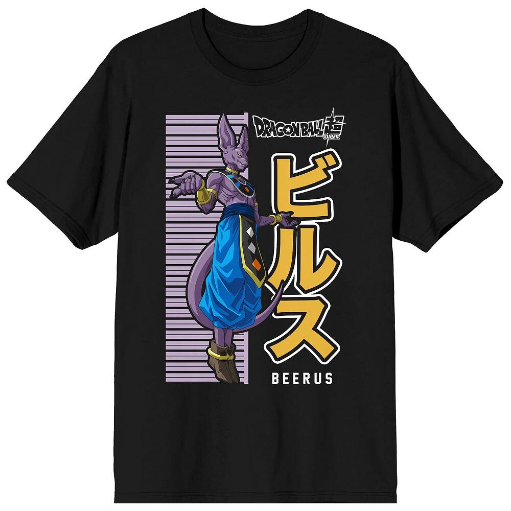 

Мужская футболка Dragon Ball Super Beerus Licensed Character, черный