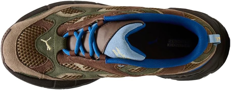 Кроссовки PUMA Mens Kidsuper Studios X Velophasis Nu на шнуровке, повседневные - коричневые — фото 4
