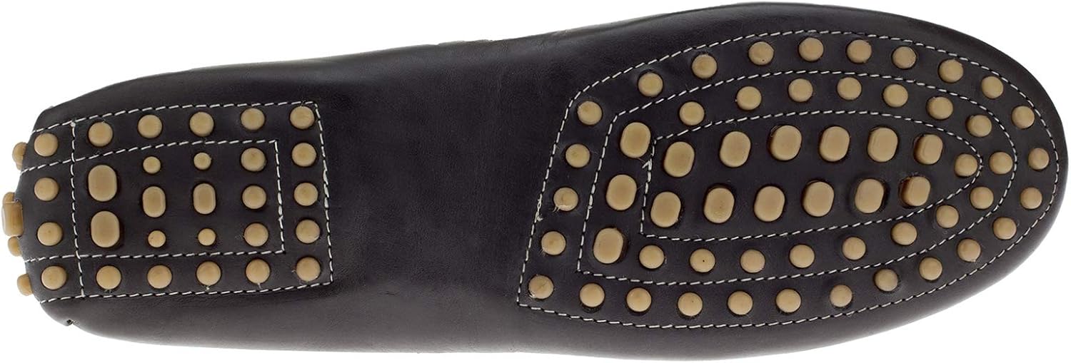 Мужские кожаные мокасины DTI BB Signature Drenot Slip-On для вождения Dti Darya Trading, черный — фото 4
