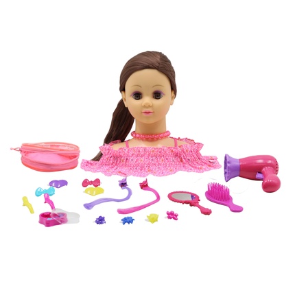 

Парик для укладки Hairstyling Head Brown Hair 504405