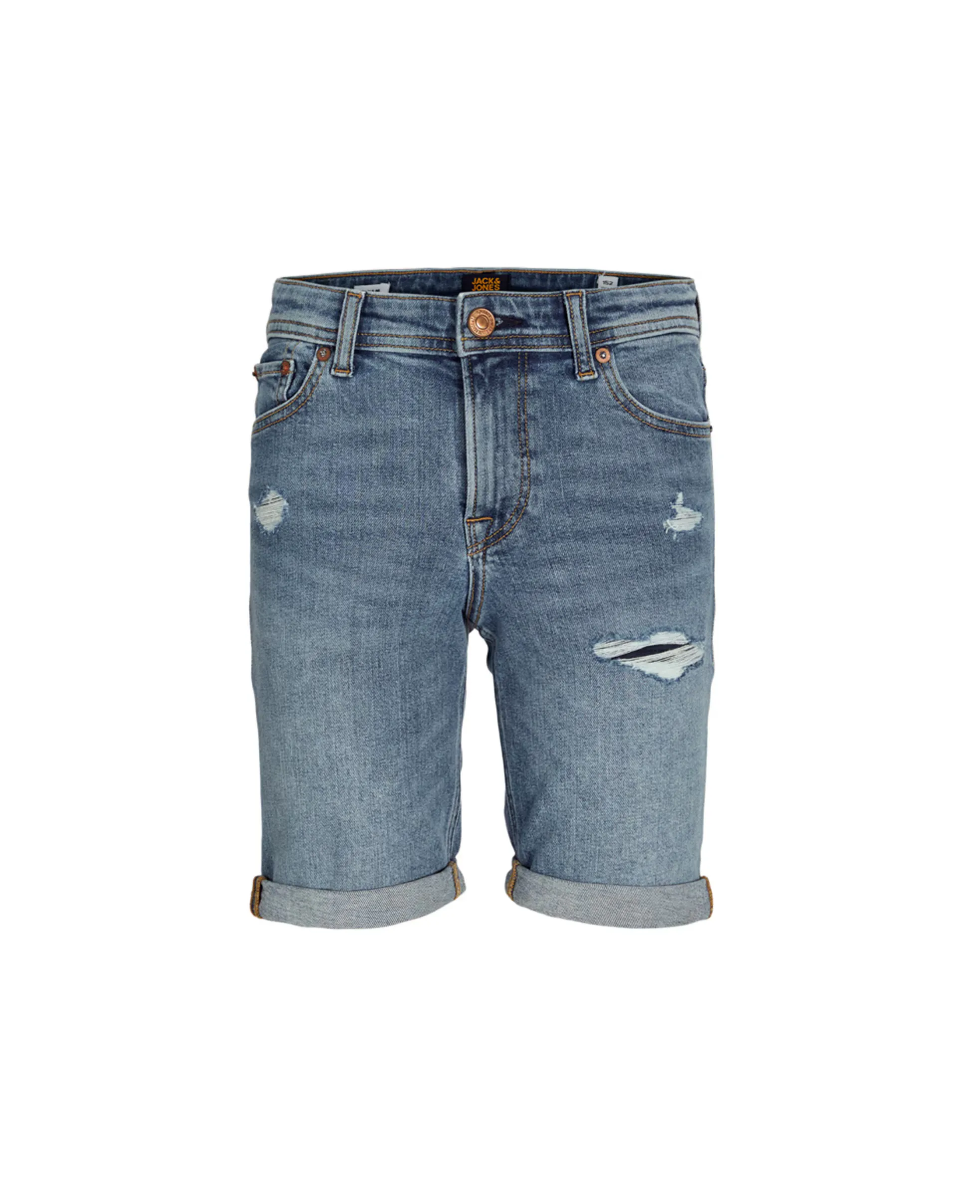

Джинсовые шорты для мальчика с потертостями Jack & Jones, синий