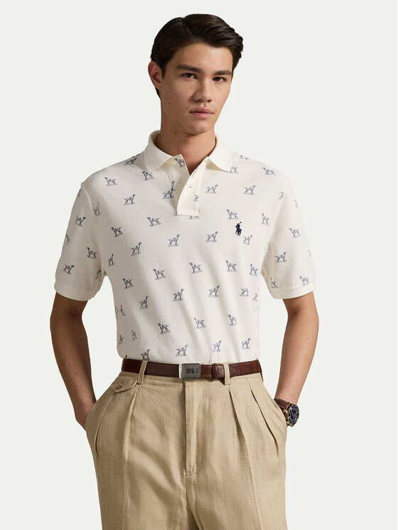 

Рубашка-Поло с завышенной талией 710974597001 Polo Ralph Lauren, экрю