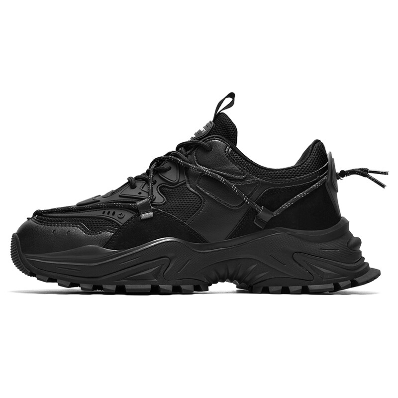 Кроссовки masongarments Shark Tooth Series Chunky Sneakers Unisex Low-top Black And White Mandarin Duck, черный/белый — фото 2