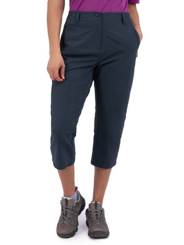 

Женские прогулочные брюки roamer capris длиной 3/4 Rohan, цвет Storm Blue