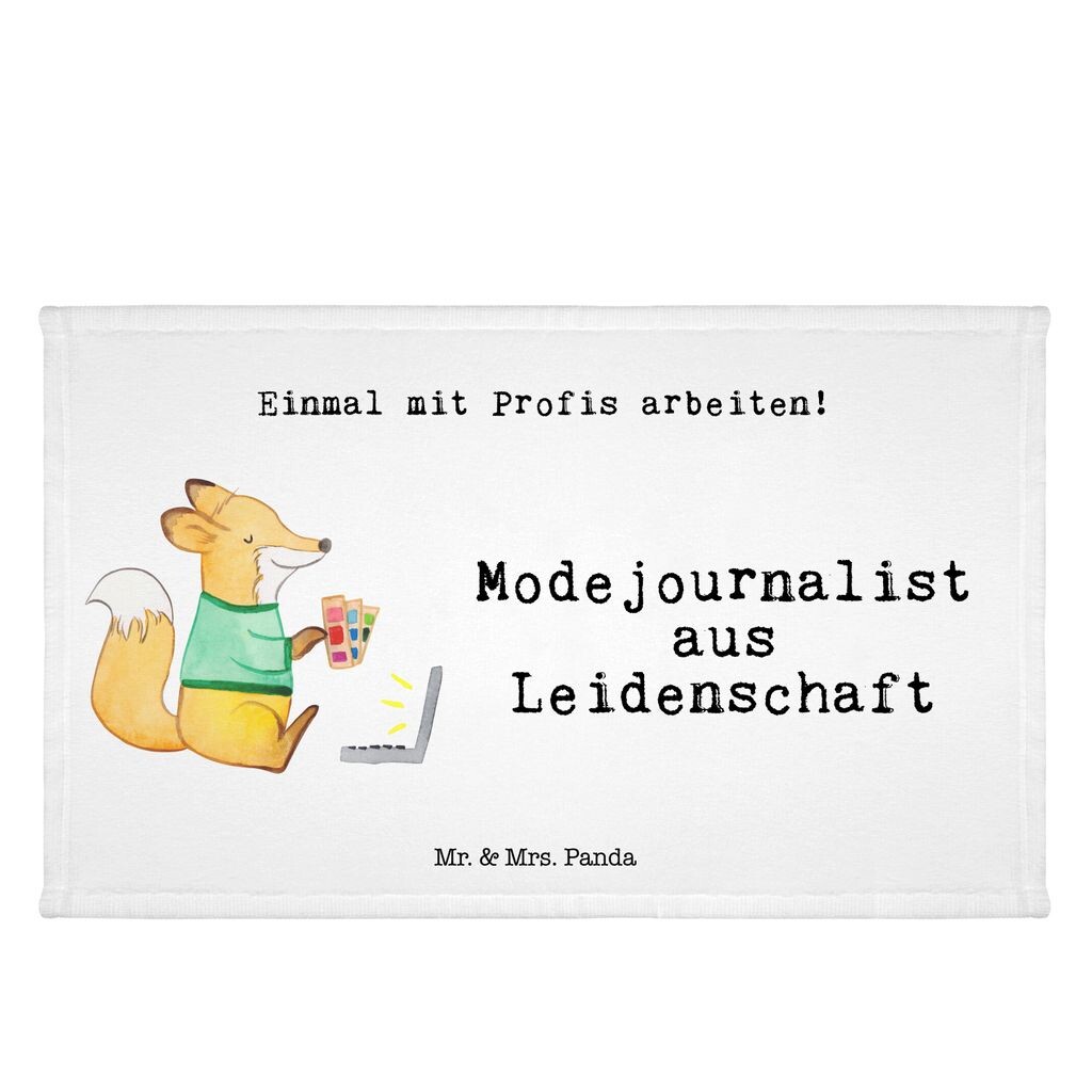 

Полотенце для гостей Mr. & Mrs. Panda Fashion Journalist Passion — белое — подарок, махровая ткань, репортер, коллега, учеба, пенсия, редактор, гостевое полотенце, пресс-служба, сотрудник, белый
