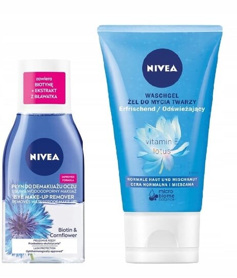 

Двухфазное средство для снятия макияжа с глаз + гель NIVEA