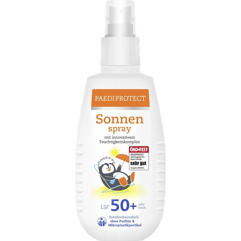 

Солнцезащитный спрей SPF 50+ PAEDIPROTECT, 150 ml