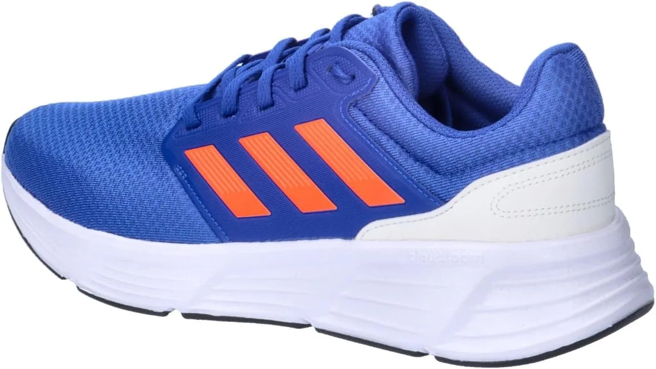 Мужские беговые кроссовки Adidas Galaxy 6, Royal Blue Solar Red Off White — фото 3