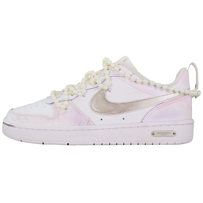 

Кроссовки Nike Court Borough Skateboard Shoes Women's Low-Top White, белый