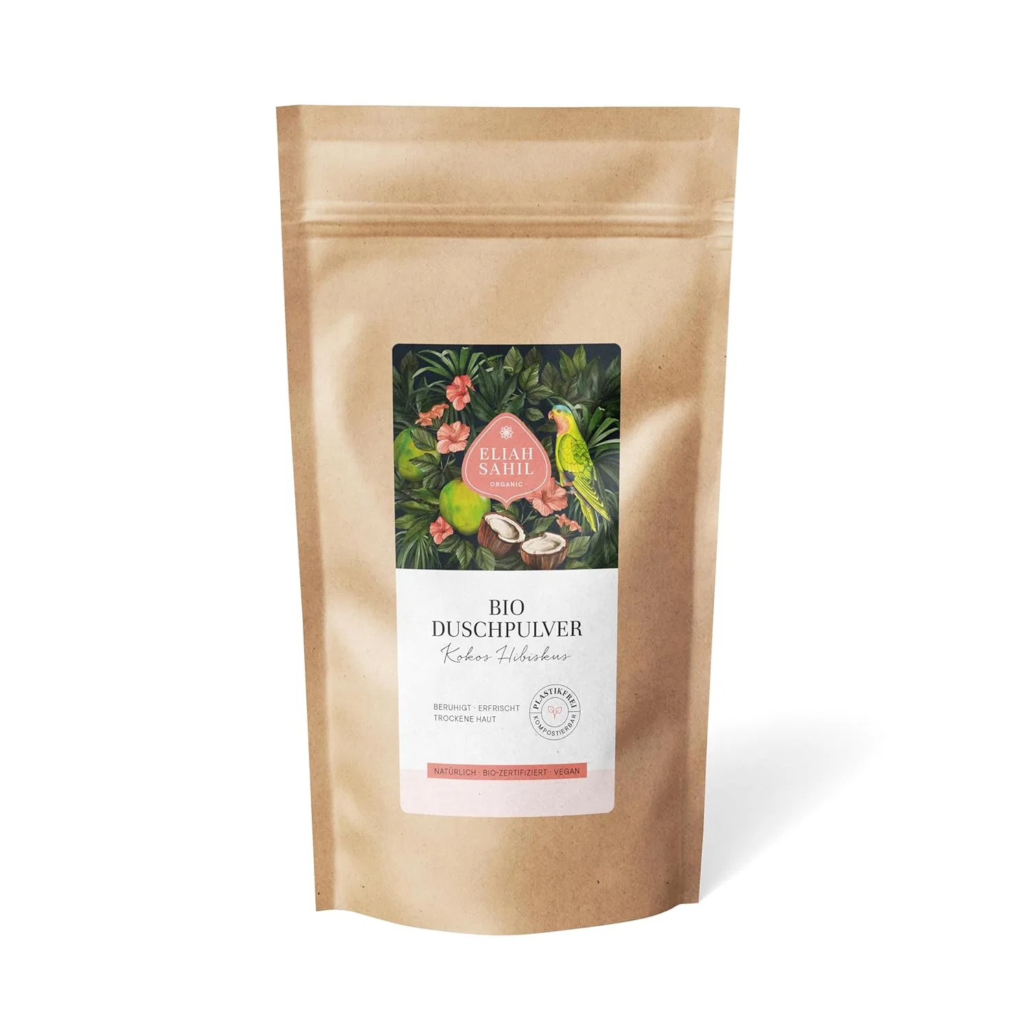 Сухое порошковое мыло для душа ELIAH SAHIL Organic Coconut and Hibiscus, 250 г Eliah Sahil