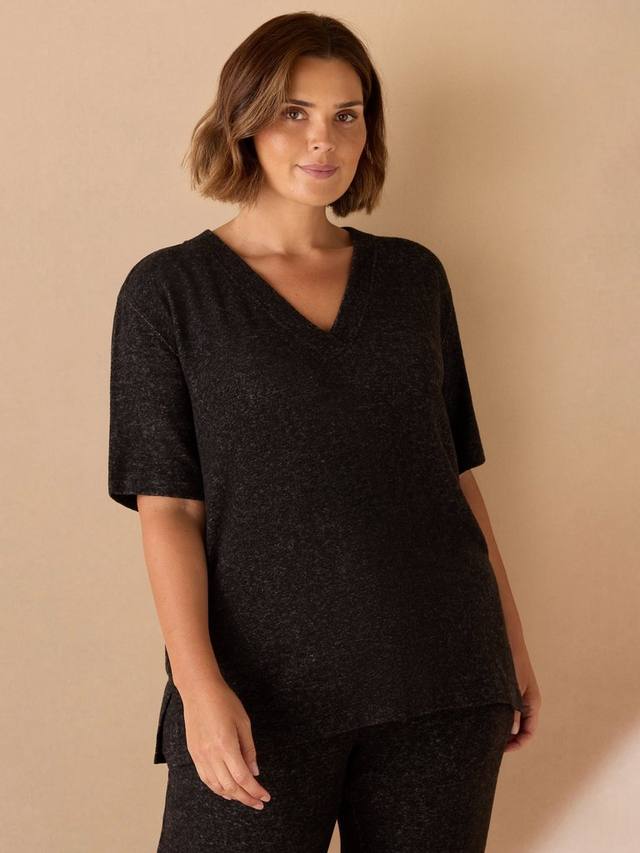 

Футболка Curve Super Soft с V-образным вырезом Live Unlimited, Grey