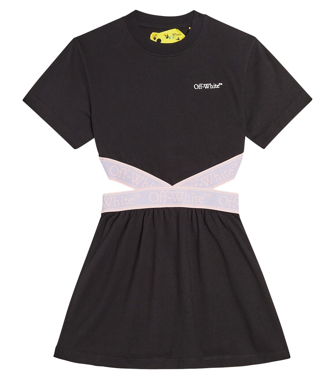 

Платье bookish из хлопкового джерси Off-White Kids, черный