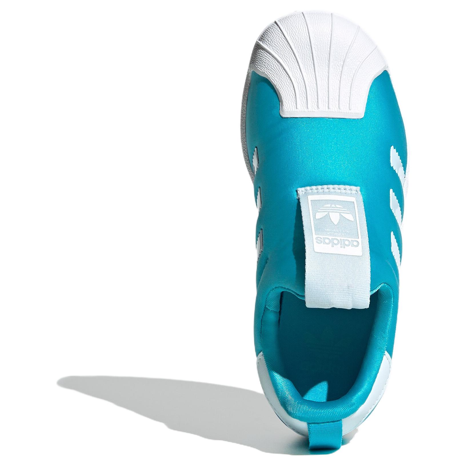 SUPERSTAR 360 Детские скейтбординговые кроссовки Adidas Originals, Светло-голубой — фото 3