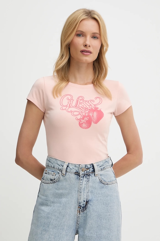

Футболка Guess, розовый